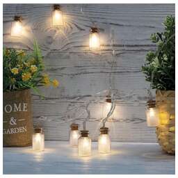 NEON-NIGHT (303-096) ГИРЛЯНДА "БАНОЧКИ" 1.5 М, 10 LED, ПР-Й ПВХ, ТЕПЛЫЙ БЕЛЫЙ