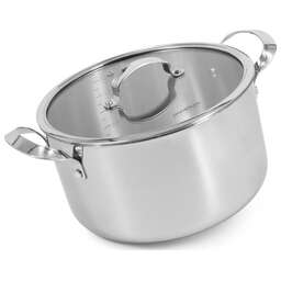 POMI D'ORO P595730 Maestro Кастрюля с крышкой 24см, 6л