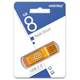 SMARTBUY (SB8GBGS-Or) 8GB GLOSSY SERIES ORANGE