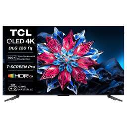 TCL 65" Телевизор 65C655PRO-CN, QLED, 4K Ultra HD, черный, СМАРТ ТВ, Google TV