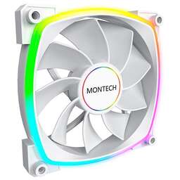 MONTECH Вентилятор RX140 140мм, 4-pin, 1600об/мин, 27.9дБ, ARGB, Ret [rx140 pwm white]