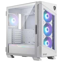 MSI MPG VELOX 100R WHITE, Global, 2xUSB 3.0, 1xType C, 4x120mm ARGB Fan, ARGB