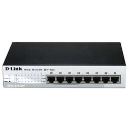 D-LINK Коммутатор DGS-1210-08P DGS-1210-08P/G3A (L2) 8x1Гбит/с 2SFP 8PoE 65W настраиваемый
