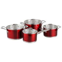 POMIDORO POMI D'ORO PSS-640028 Prezioso Набор кастрюль 18см, 20см, 24см и соусник 16см с крышками