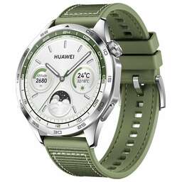 HUAWEI Смарт-часы Watch GT 4 Phoinix-B19W, 46мм, 1.43", зеленый/серебристый [55020bgy]