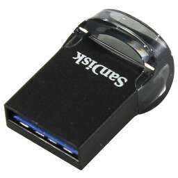 SANDISK Флешка Ultra Fit Hi-Speed USB 3.1 Flash Drive 64GB. Цвет: черный
