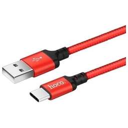 HOCO (6957531062936) X14 USB (m)-Type-C (m) 2м красный/черный