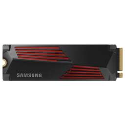 SAMSUNG Твердотельный накопитель SSD M.2 2280 4TB 990 PRO with Heatsink MZ-V9P4T0GW PCIe Gen4x4 with NVMe, 7450/6900, IOPS 1600/1550K, MTBF 1.5M, V-NAND TLC, 4GB LPDDR4MB, 2400TBW, RTL