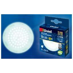 UNIEL (UL-00003725) LED-GX53-16W/NW/GX53/FR PLZ01WH матовая Белый свет 4000K