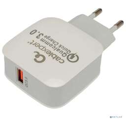 CABLEXPERT MP3A-PC-40 18Вт, 3А, QC3.0, 1xUSB черный