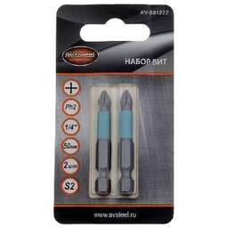 AV STEEL (AV-881122) PH1x50мм S2 2шт в блистере