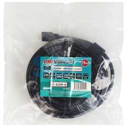 PROCONNECT (17-6209-6) ШНУР HDMI - HDMI С ФИЛЬТРАМИ, ДЛИНА 15 МЕТРОВ (GOLD) (PE ПАКЕТ)
