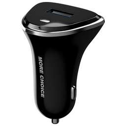 MORE CHOICE (4627151191744) AC22QC 1USB 3.0A QC3.0 быстрая зарядка черный