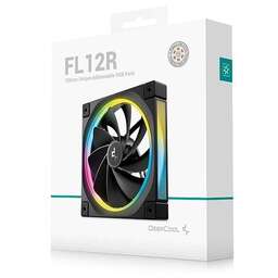 DEEPCOOL Вентилятор для корпуса FL12R Reverse ARGB 120х120x25 черный 4-pin 33.9дБ (R-FL12R-BKAPN1-G) Ret
