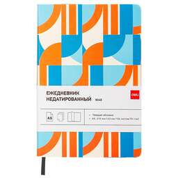 DELI Ежедневник COLORING CN148 A5 обложка картон 136стр. оранжевый