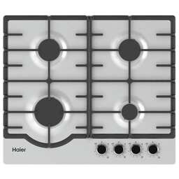 HAIER Газовая варочная панель HHX-M64RNVX, 4 конфорки, нержавеющая сталь, серебристый