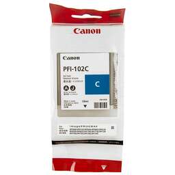 CANON Картридж PFI-102C, голубой / 0896B001