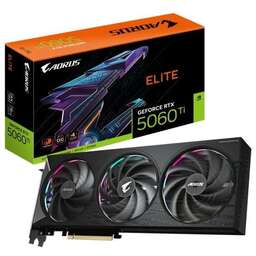 GIGABYTE Видеокарта NVIDIA GeForce RTX 5060TI GV-N506TAORUS E-16GD 1.0 16ГБ Aorus Elite, GDDR7, Ret
