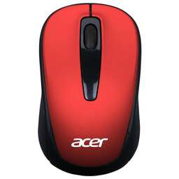 ACER Мышь OMR136 красный оптическая (1000dpi) беспроводная USB для ноутбука (2but)