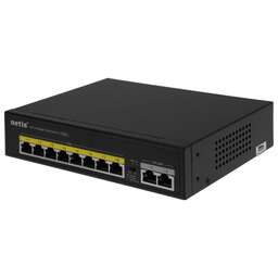 NETIS Коммутатор P110C (L2) 10x100Мбит/с 8PoE+ 120W неуправляемый