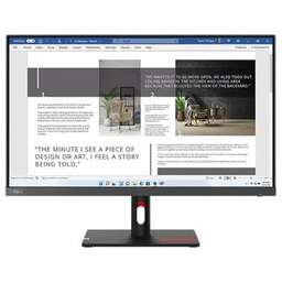 LENOVO 27" Монитор ThinkVision S27i-30, 1920x1080, IPS, 100Гц, 2хHDMI, черный [63dfkat4uk]