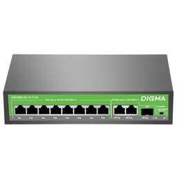 DIGMA Коммутатор DSP208G-2G-1S-T120, неуправляемый