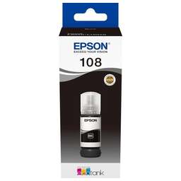 EPSON Чернила 108 C13T09C14A, для , 70мл, черный