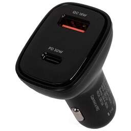 ACV RM37-2024 авто ЗУ для гаджетов/Type-C PD 30Вт/USB QC3 18Wt/черный