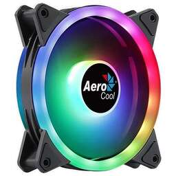 AEROCOOL Вентилятор для корпуса Duo 12 ARGB 120х120x25 черный 6-pin 19.7дБ (DUO 12 ARGB) Ret