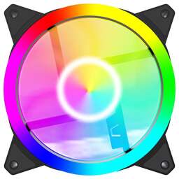 BLOODY Вентилятор для корпуса BD-CF120ARGB4 ARGB 120х120x25 черный 4-pin 26дБ (BD-CF120ARGB4-BK) Ret