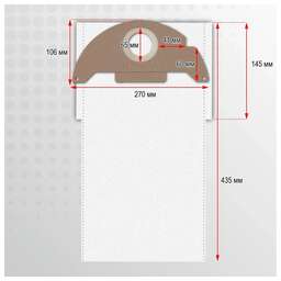 TOPPERR KC 10 Пылесборник синтетический для пылесоса Karcher (Тип 6.904-322.0), 3 шт