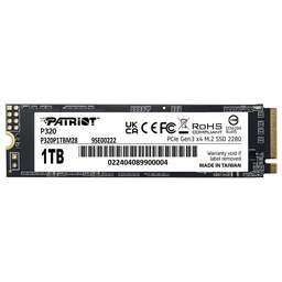 PATRIOT Накопитель SSD PCIe 3.0 x4 1TB P320P1TBM28 P320 M.2 2280