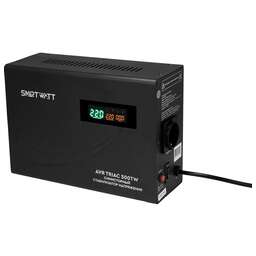 SMARTWATT Стабилизатор напряжения AVR Triac 500TW 500ВА черный
