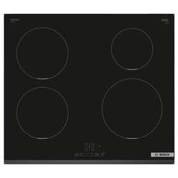 BOSCH Индукционная варочная поверхность Serie 4 PIE631BB5E, конфорок: 4 шт., стеклокерамика, независимая, черный