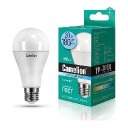 CAMELION (13165) LED20-A65/845/E27/20Вт/4500К