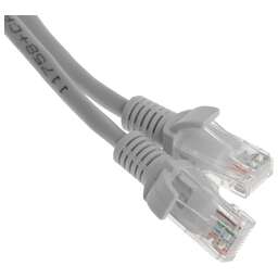 PREMIER Патч-корд PP12-0.5M 1000Гбит/с UTP 4 пары cat.5E CCA molded 0.5м серый RJ-45 (m)-RJ-45 (m)