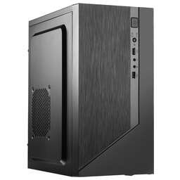 FOXLINE Корпус MiniTower Forza FZ-015 450W black (mATX, 450W, 2xUSB2.0 Type-A) (FZ-015-SX450R)