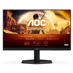 AOC 23.6" Монитор 24G42E, 1020x1080, VA, 180Гц, 1хHDMI, 1хDP, черный и черный/красный