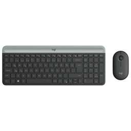 LOGITECH Комплект (клавиатура+мышь) MK470, USB, беспроводной, черный [920-009204]