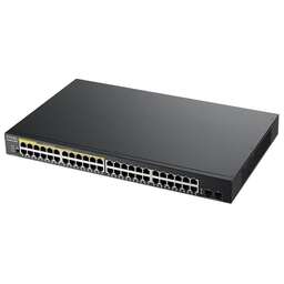 ZYXEL Коммутатор GS190048HPV2-EU0101F (L2) 48x1Гбит/с 2SFP 24PoE+ 170W управляемый