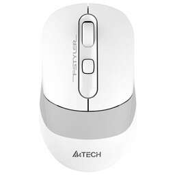 A4TECH Мышь беспроводная Fstyler FB10CS, Bluetooth/Радио, оптическая, USB, 2000dpi, белый и серый [fb10cs usb grayish white]