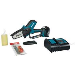 MAKITA Электрическая цепная пила DUC101SF 320Вт дл.шины:4"(10cm) 1аккум. 3Ач ЗУ