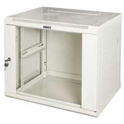 LANMASTER Шкаф коммутационный Pro TWT-CBWPG-15U-6X4-GY настенный, стеклянная передняя дверь, 15U, 600x768x450 мм