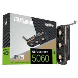 ZOTAC Видеокарта RTX5060 LOW PROFILE 8GB GDDR7 128bit 2xDP HDMI 3FAN LP LITE PACK