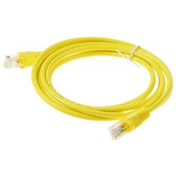 NONAME Патч-корд cat5E molded 2м желтый RJ-45 (m)-RJ-45 (m)