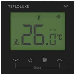 ТЕПЛОЛЮКС 100037088500 Терморегулятор электронный Pontus wi-fi черный