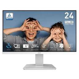 MSI 23.8" Монитор Pro MP2412W, 1920x1080, VA, 100Гц, 1хHDMI, 1хDP, белый [9s6-3ba9ch-072]