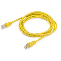 BURO Патч-корд UTP-5E-2M-Y UTP 4 пары cat.5E CCA molded 2м желтый RJ-45 (m)-RJ-45 (m)