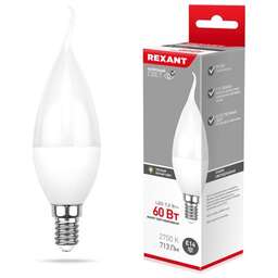 REXANT (604-045) (CW) 7,5 ВТ E14 713 ЛМ 2700 K