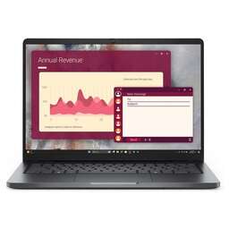 DELL Ноутбук Pro 14 Core 5 220U 16Gb SSD512Gb Intel Graphics 14" IPS FHD+ (1920x1200) Linux grey WiFi BT Cam (PRO14-5652)